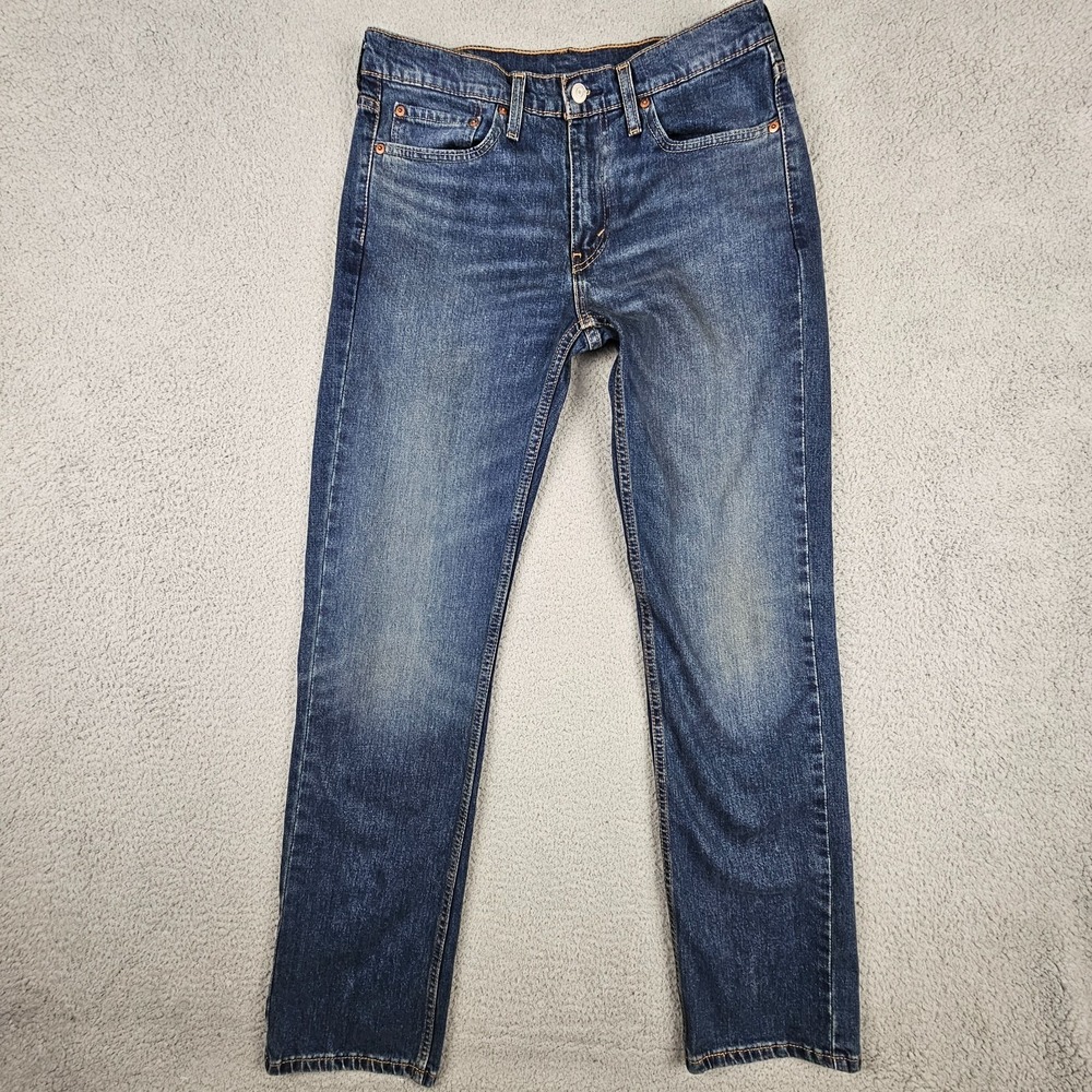 Levi's 514 Straight Fit‎ Jeans Mens 32x32.5 Medium Wash Stretch Water Less